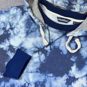 Chubbies‎ Sweatshirt Tie Dye Blue Far Out Hoodie Pullover Sweater Graphic Mens S